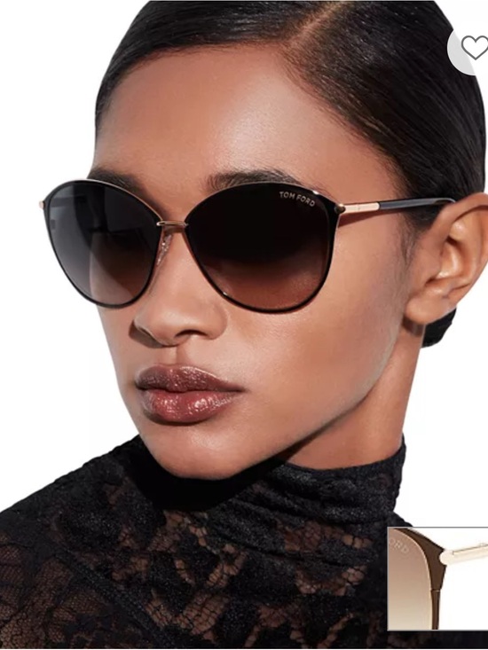 Tom Ford Accessories - TOM FORD Penelope Sunglasses 59MM Polarized Lens Oversize Round gradient brown